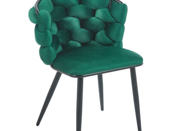 Krzesło velvet (zielony)