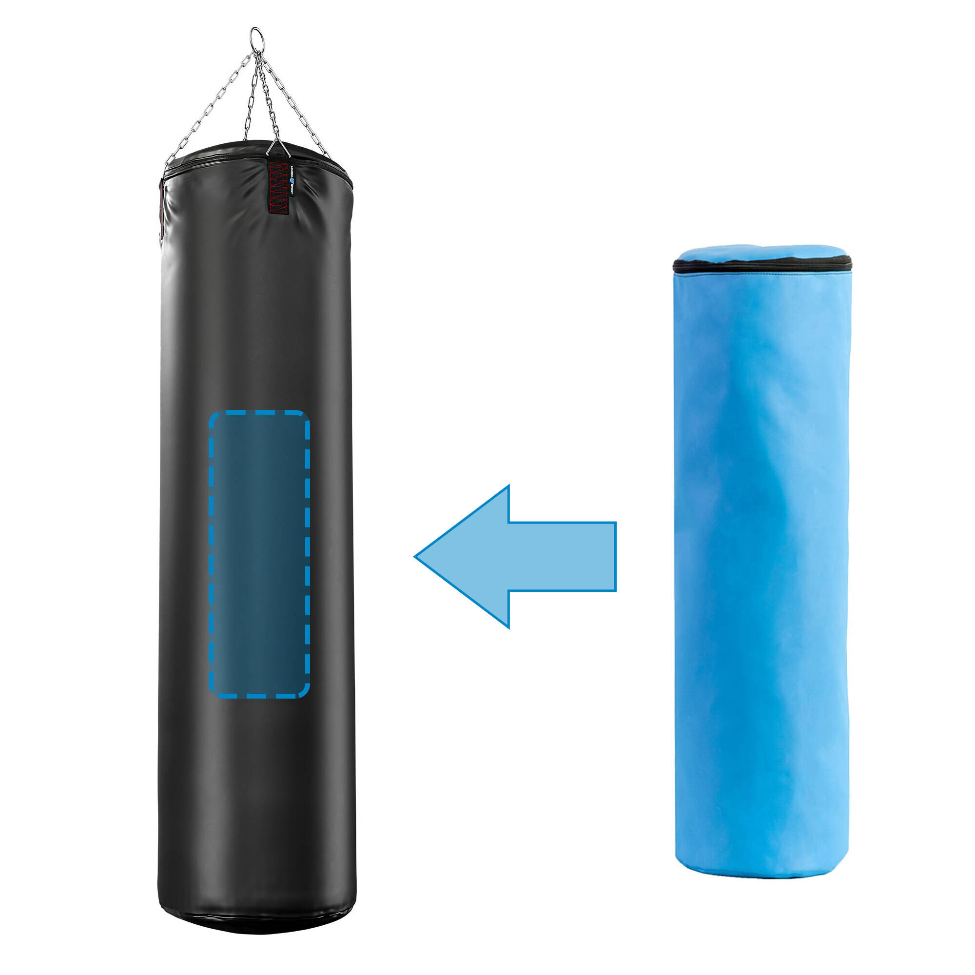 Worek bokserski 180 cm fi45 cm + torpeda MC-W180|45 - Marbo Sport - obrazek 4