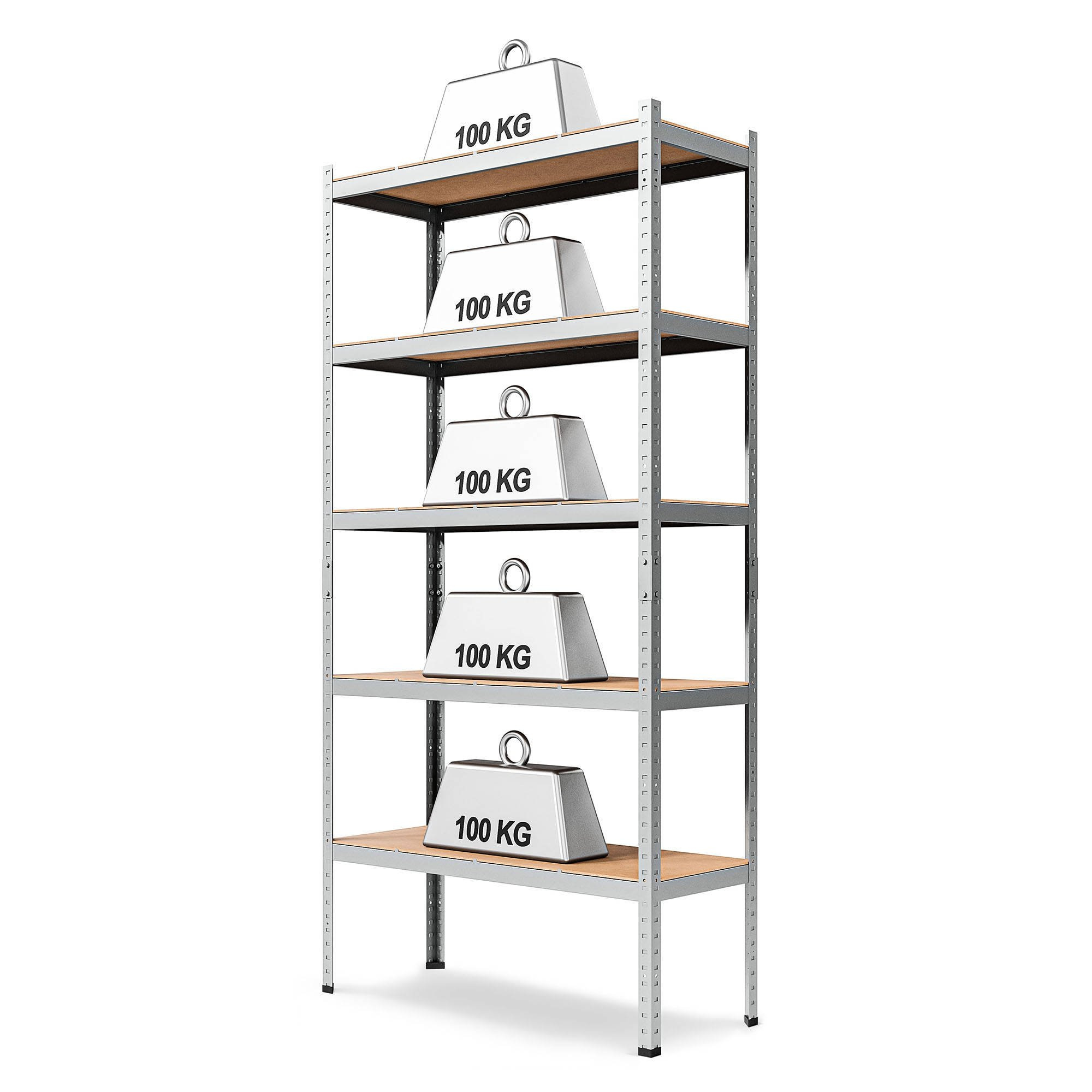 Regał magazynowy Primo II 180x80x35 5P 500 kg - obrazek 2