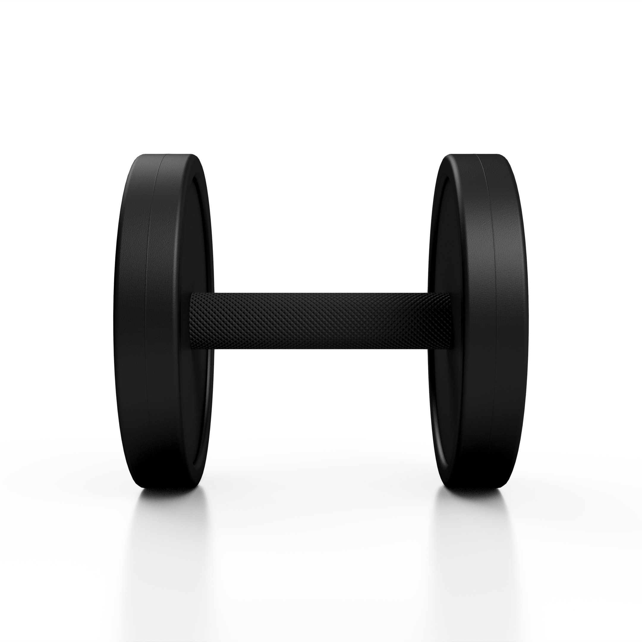 Hantla stalowa gumowana 5 kg czarny mat - Marbo Sport - obrazek 3