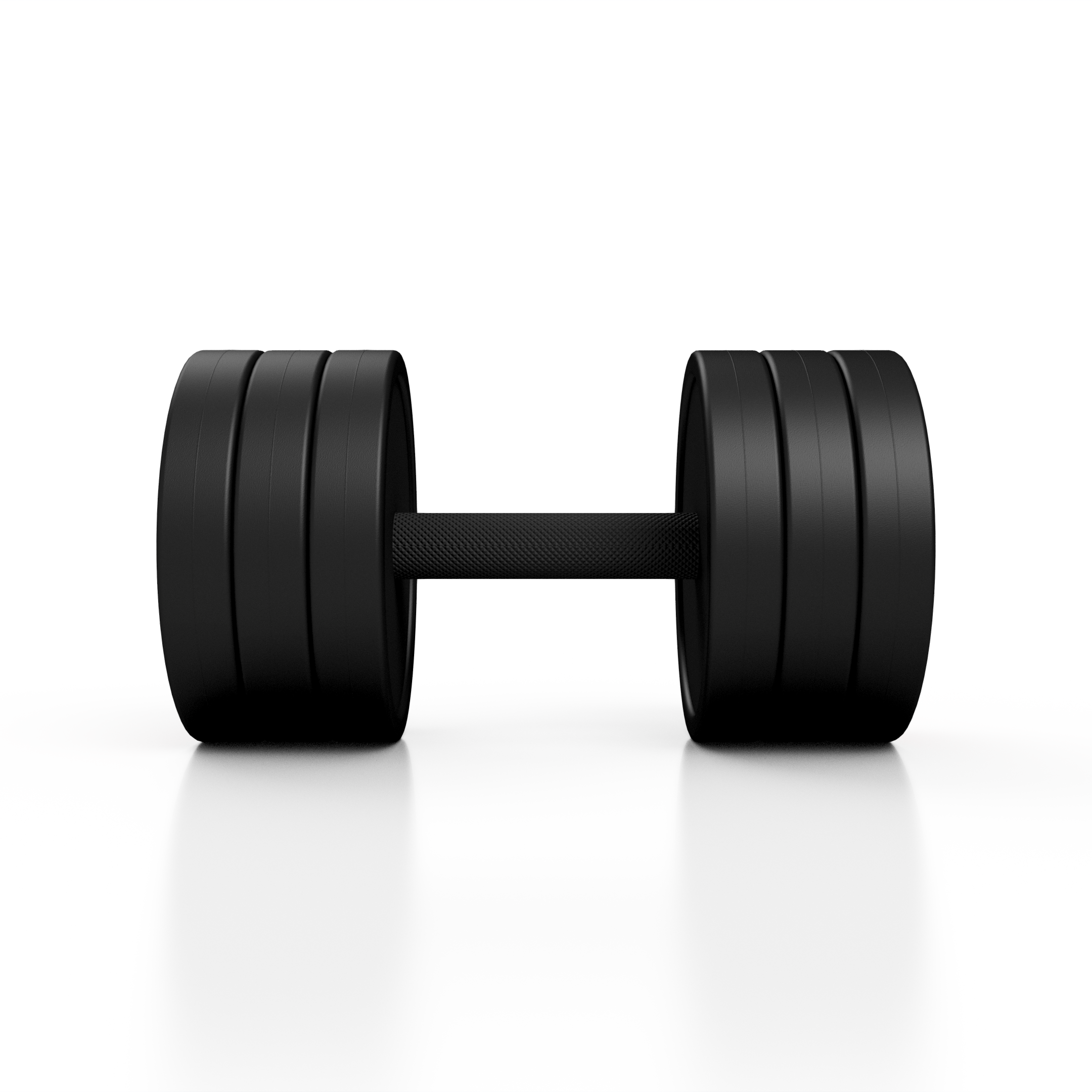 Hantla stalowa gumowana 22,5 kg czarny mat - Marbo Sport - obrazek 4
