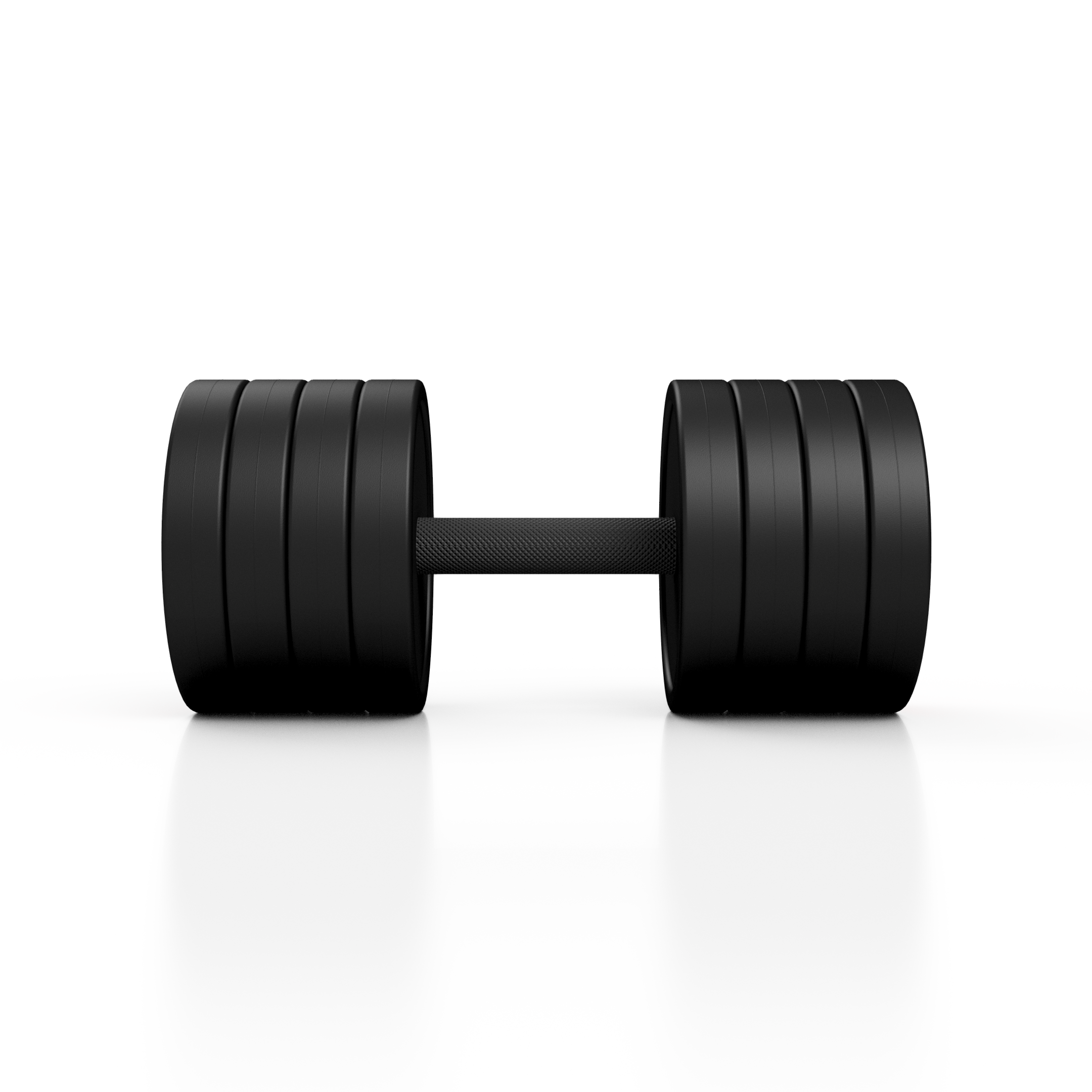 Hantla stalowa gumowana 32,5 kg czarny mat - Marbo Sport - obrazek 4