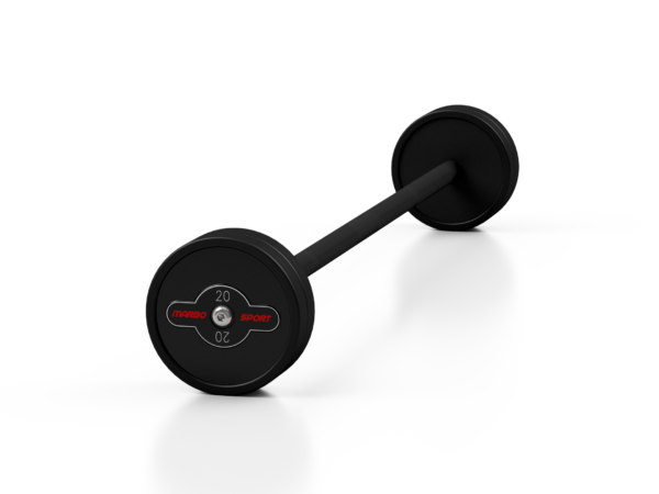 Sztanga gumowana prosta 20 kg czarny mat – Marbo Sport