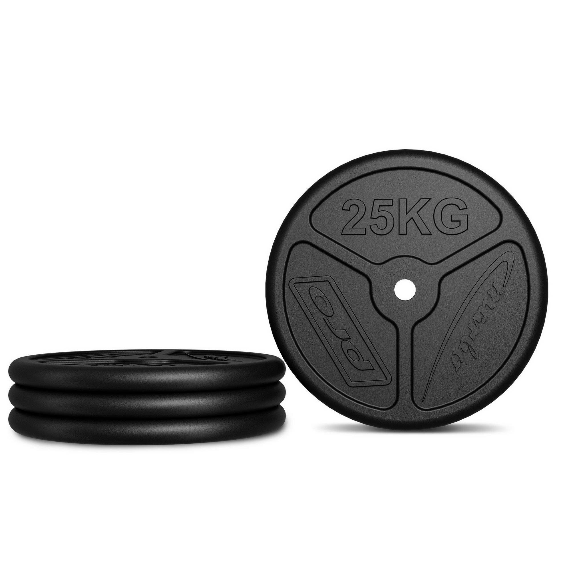 Zestaw obciążeń żeliwnych slim 50 kg / 2 x 25 kg - Marbo Sport - obrazek 3