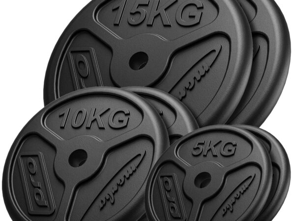 Zestaw obciążeń żeliwnych slim 60 kg / 2 x 15 kg + 2 x 10 kg + 2 x 5 kg - Marbo Sport