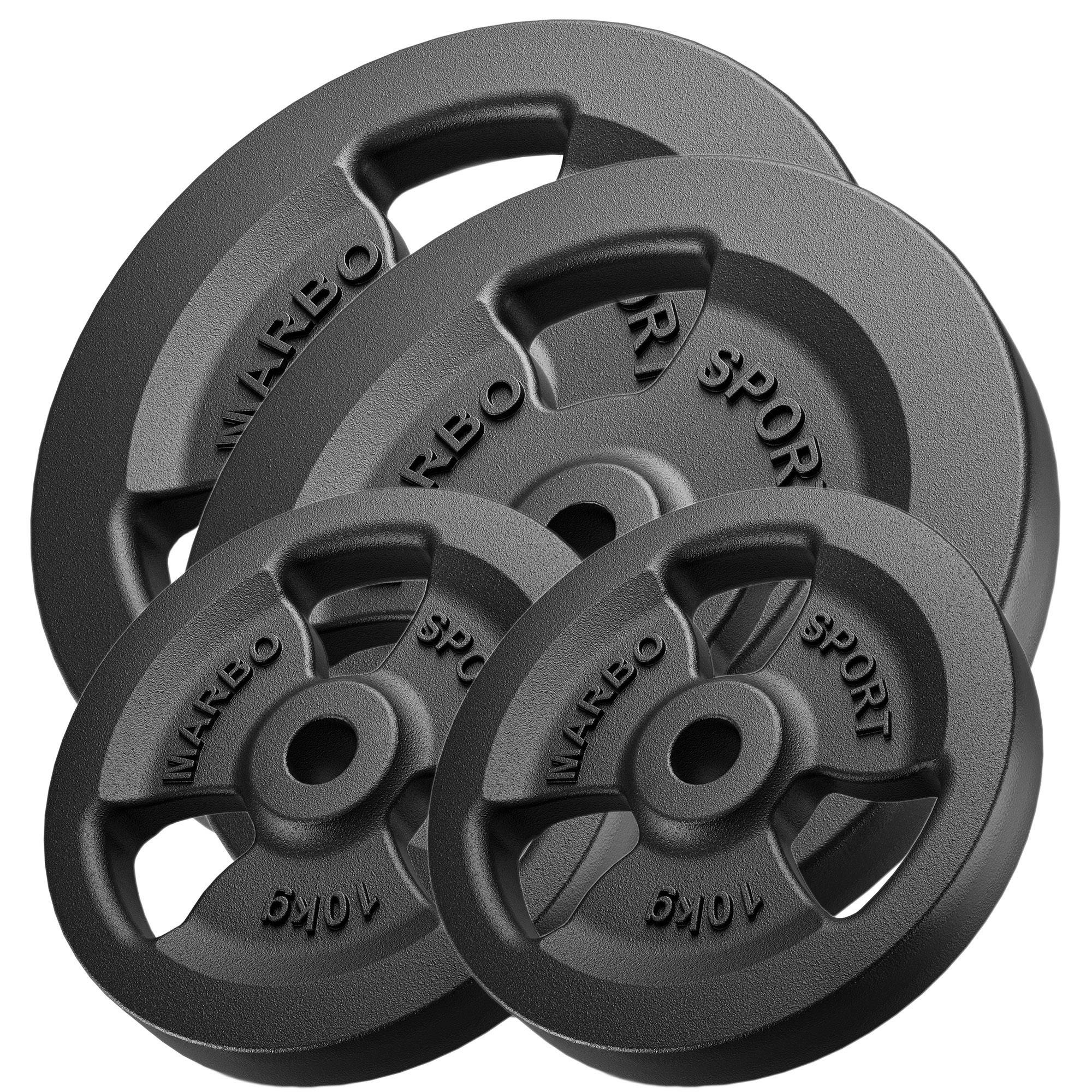 Zestaw obciążeń żeliwnych kierownica 60 kg / 2 x 20 kg + 2 x 10 kg - Marbo Sport