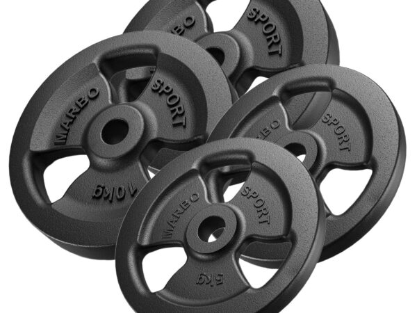 Zestaw obciążeń żeliwnych kierownica 30 kg / 2 x 10 kg + 2 x 5 kg - Marbo Sport