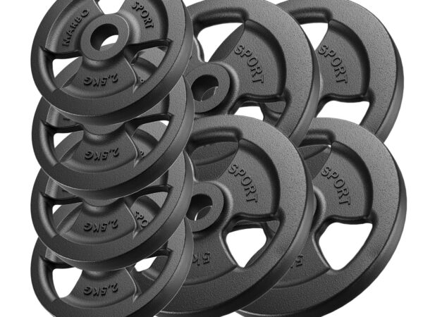 Zestaw obciążeń żeliwnych kierownica 30 kg / 4 x 5 kg + 4 x 2,5 kg - Marbo Sport