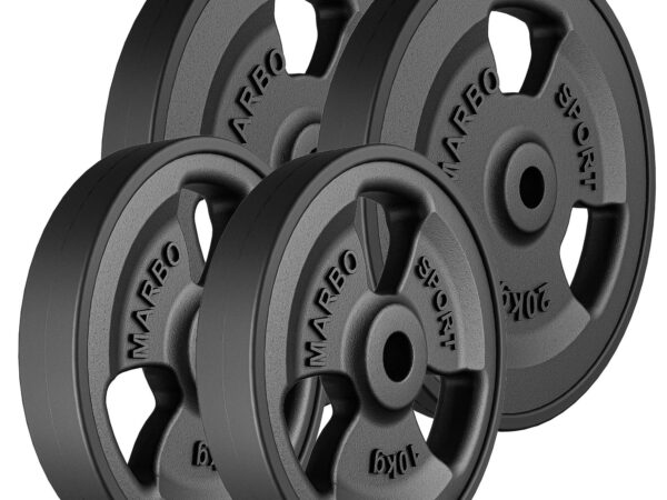 Zestaw obciążeń gumowanych 60 kg / 2 x 20 kg + 2 x 10 kg - Marbo Sport