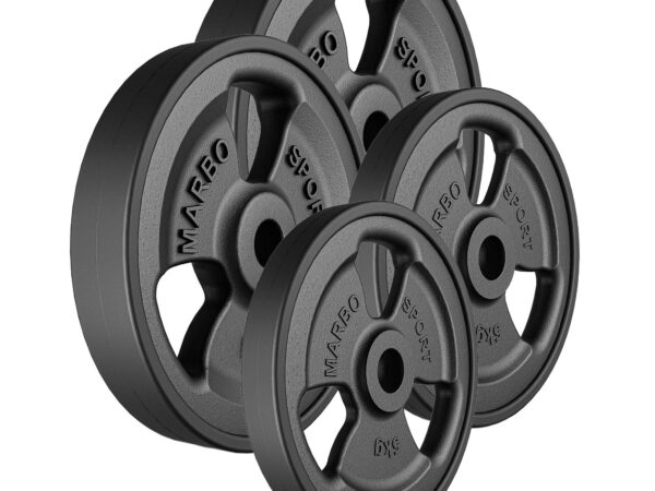 Zestaw obciążeń gumowanych 30 kg / 2 x 10 kg + 2 x 5 kg - Marbo Sport