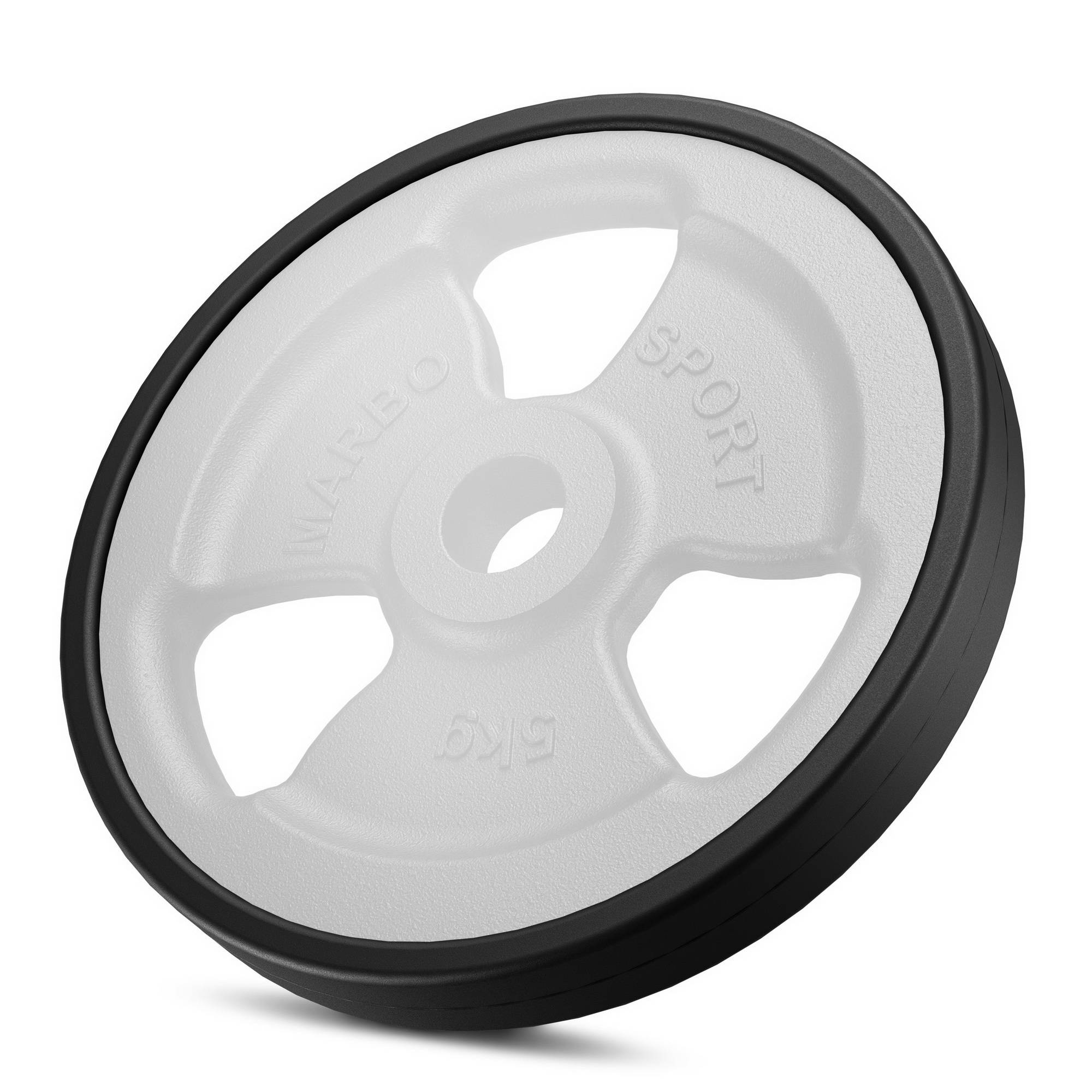 Zestaw obciążeń gumowanych 29 kg / 2 x 5 kg + 6 x 2,5 kg + 4 x 1 kg - Marbo Sport - obrazek 4