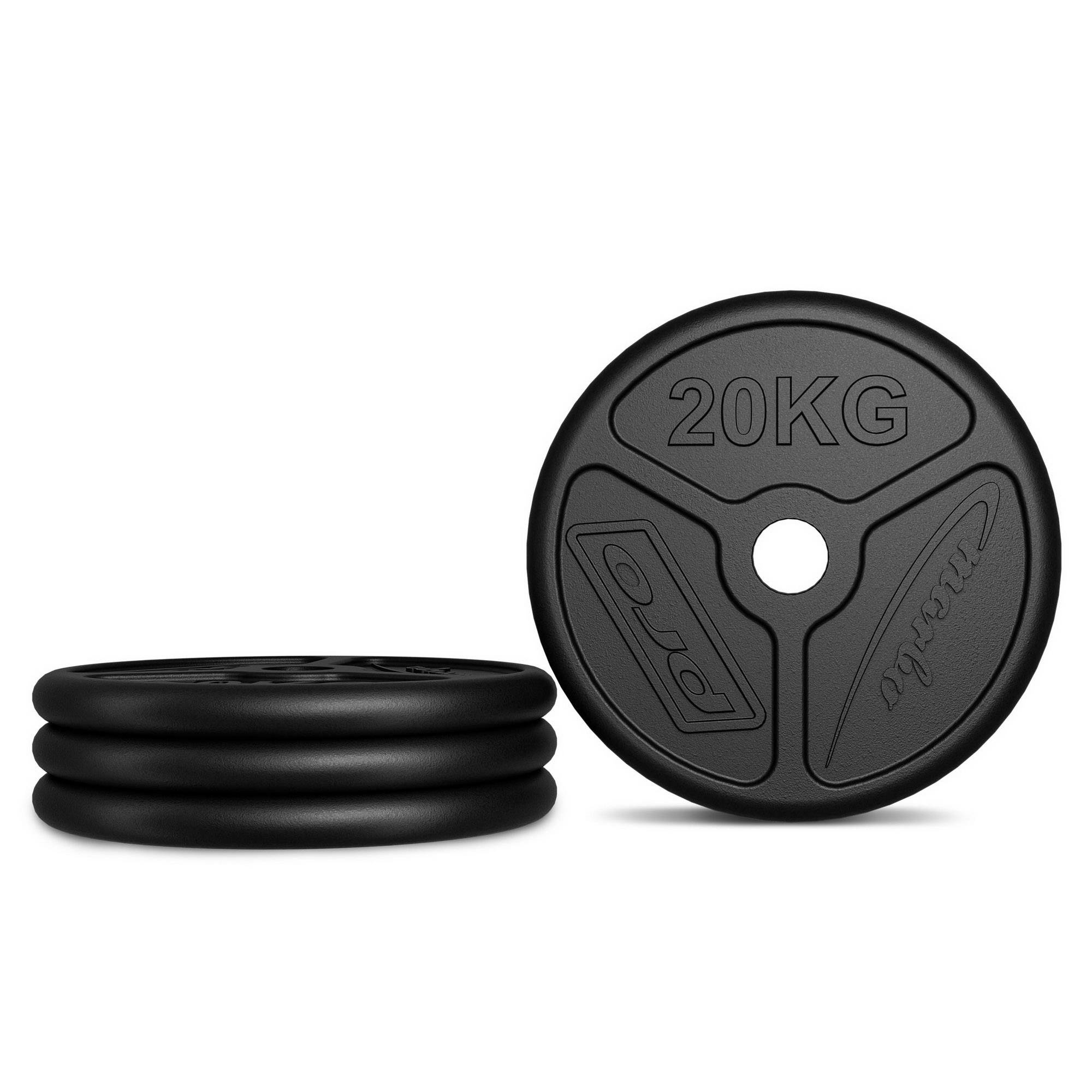 Zestaw obciążeń żeliwnych olimpijskich 60 kg / 2 x 20 kg + 2 x 10 kg MW-2x20KG_2x10KG-OLI - Marbo Sport - obrazek 3