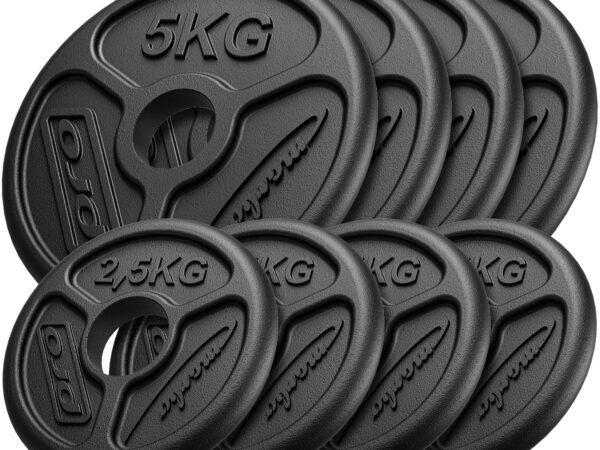 Zestaw obciążeń żeliwnych olimpijskich 30 kg / 4 x 5 kg + 4 x 2,5 kg - Marbo Sport