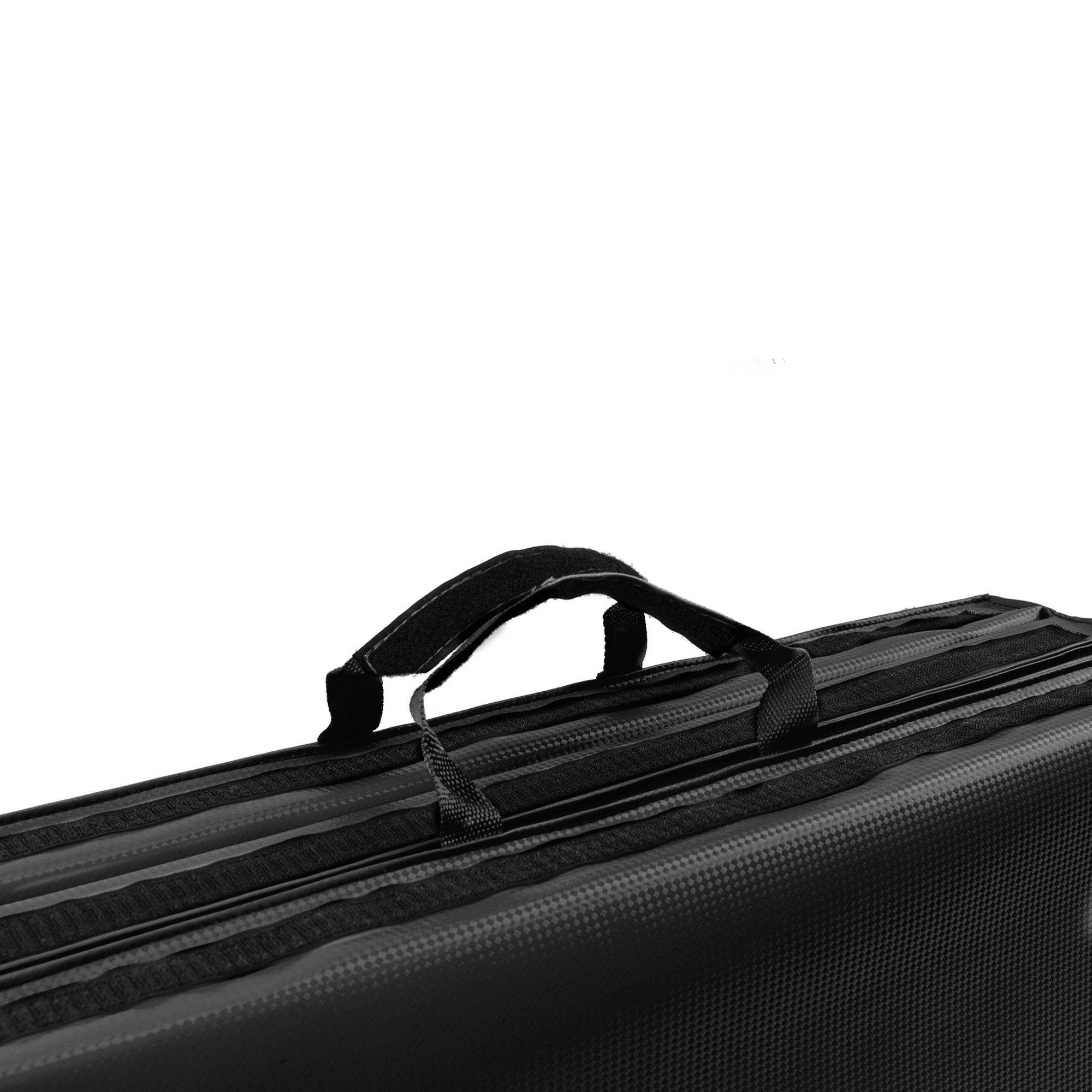 Materac gimnastyczny składany twardy z rzepami 180 x 90 x 5 cm czarny - Marbo Sport - obrazek 3