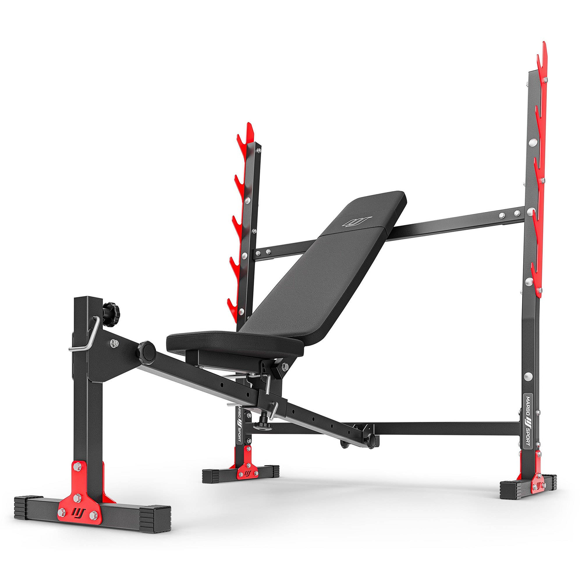 Ławka regulowana ze zintegrowanymi stojakami MH-L107 2.0 - Marbo Sport - obrazek 2