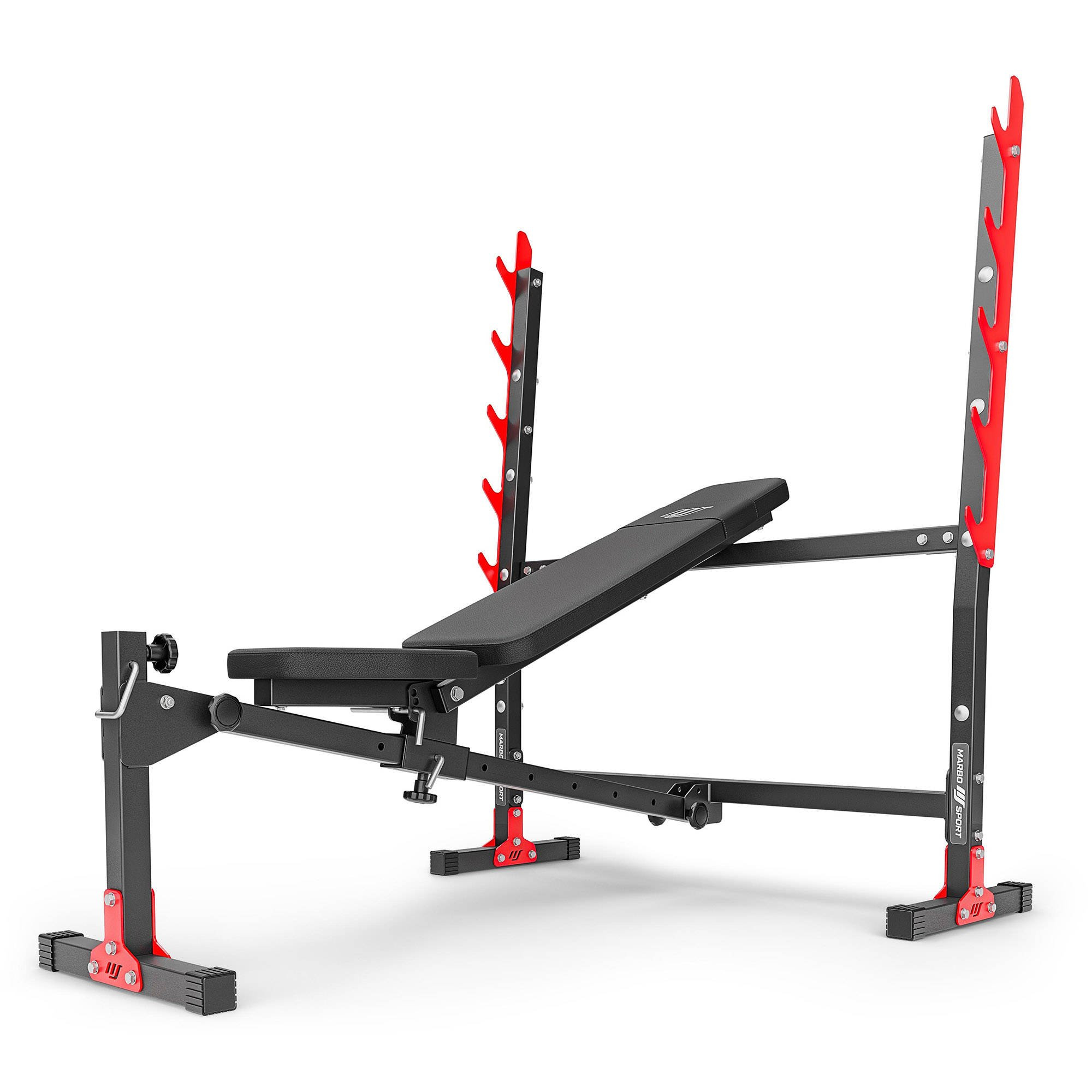 Ławka regulowana ze zintegrowanymi stojakami MH-L107 2.0 - Marbo Sport - obrazek 4