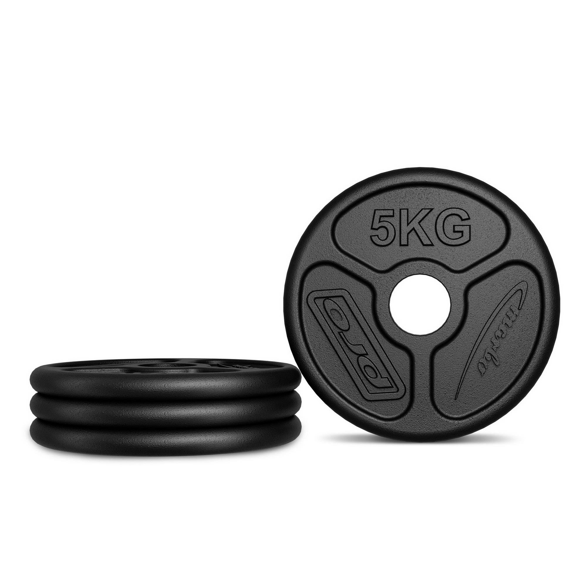 Zestaw obciążeń żeliwnych olimpijskich 30 kg / 2 x 5 kg + 6 x 2,5 kg + 4 x 1,25 kg - Marbo Sport - obrazek 3