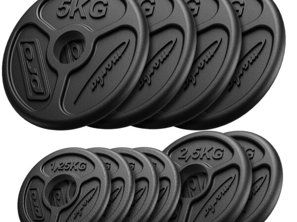 Zestaw obciążeń żeliwnych olimpijskich 30 kg / 4 x 5 kg + 2 x 2,5 kg + 4 x 1,25 kg - Marbo Sport