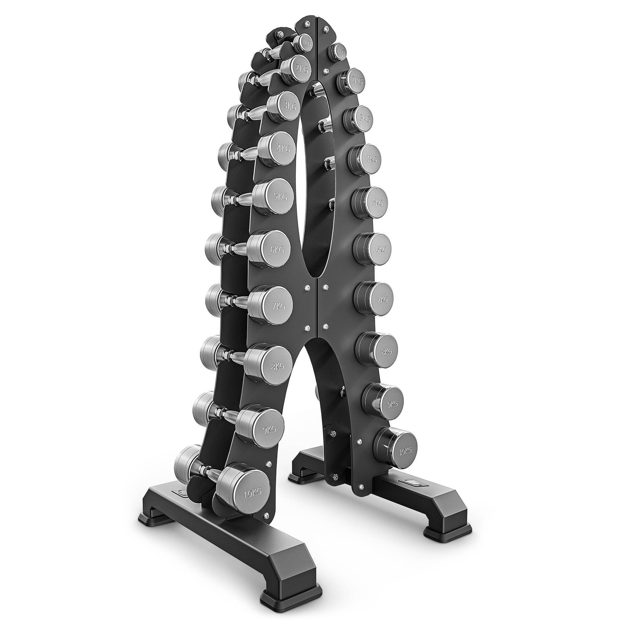 Stojak na hantle chromowane MP-S206 2.0 - Marbo Sport - obrazek 2