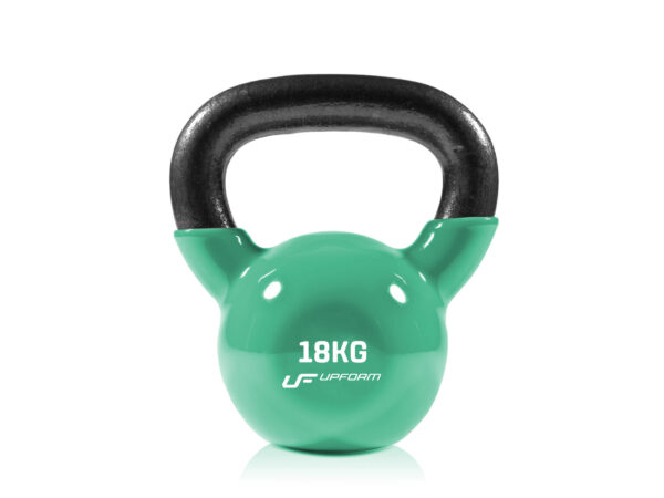 Hantla winylowa żeliwna Kettlebell 18 kg – UpForm