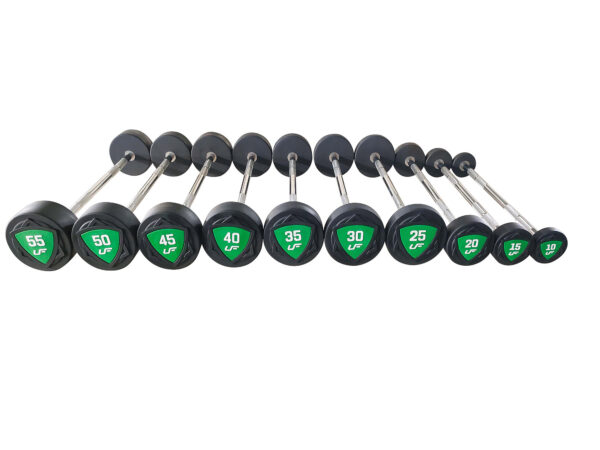 Zestaw sztang prostych poliuretanowych 10-55 kg (skok co 5 kg) 325 kg – UpForm