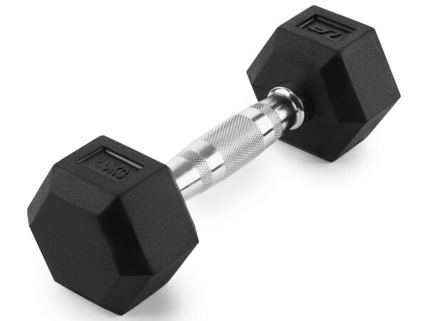 Hantla żeliwna gumowana HEX 2,5 kg - UpForm