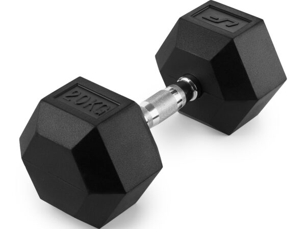 Hantla żeliwna gumowana HEX 20 kg - UpForm