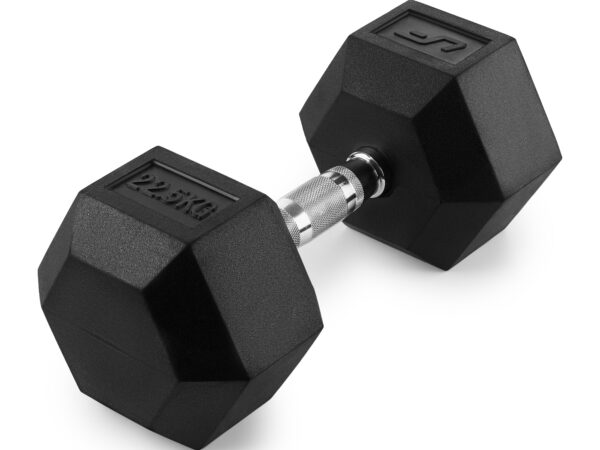 Hantla żeliwna gumowana HEX 22,5 kg - UpForm