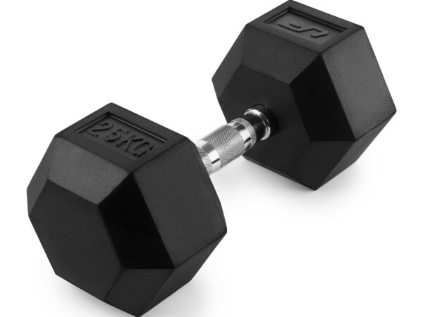Hantla żeliwna gumowana HEX 25 kg – UpForm