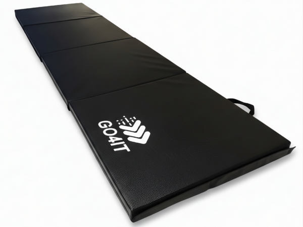 Materac gimnastyczny składany czarny 240x60x5 – GO4IT