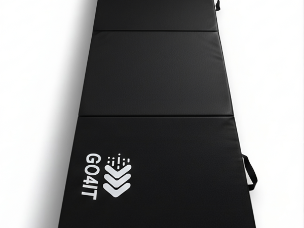 Materac gimnastyczny składany czarny 180x60x5 – GO4IT