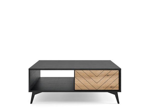 Ława Diamond L140 | Piaski | Dąb Evoke / Czarny