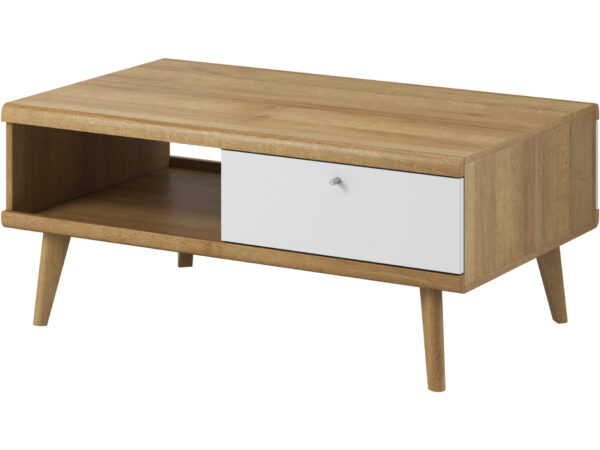 Ława Primo PL107 | Piaski | Biały/Dąb Riviera