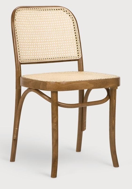 Krzesło drewniane CLASSIC bukowe oparcie i siedzisko mata Paged ( A-8137 )