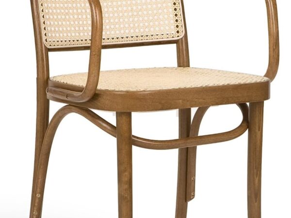Krzesło drewniane CLASSIC bukowe oparcie i siedzisko mata Paged ( B-8137 )