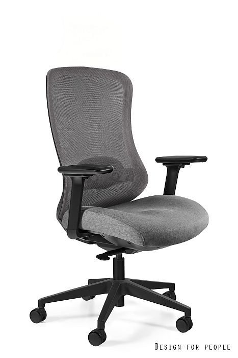 Fotel biurowy Unique Adapta M, ergonomiczny, siatka/tkanina, kolory - obrazek 3