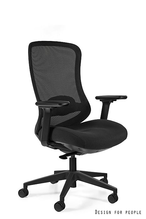 Fotel biurowy Unique Adapta M, ergonomiczny, siatka/tkanina, kolory