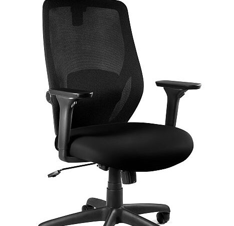 Fotel biurowy Chester-BST, ergonomiczny, siatka na oparciu, eko-skóra na siedzisku Unique