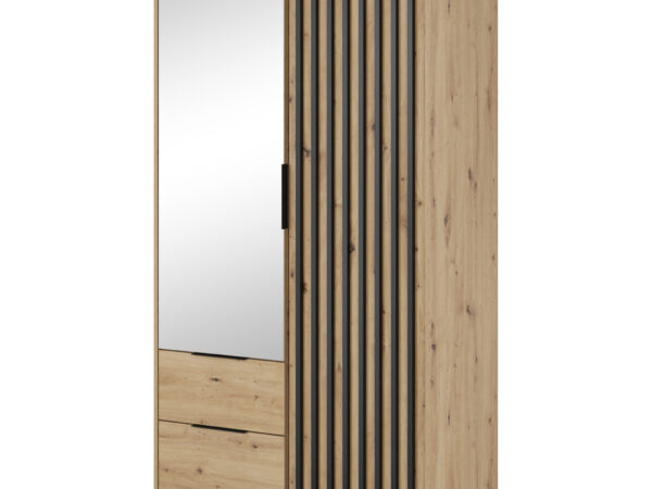 Szafa dwudrzwiowa z lustrem NELLY 2D | Piaski | Kolor do wyboru