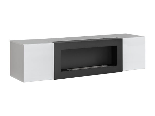 FLY komoda z kominkiem Perla Gray
