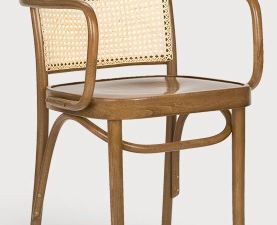 Krzesło drewniane CLASSIC bukowe olejowane oparcie wyplot Paged ( B-8114 )