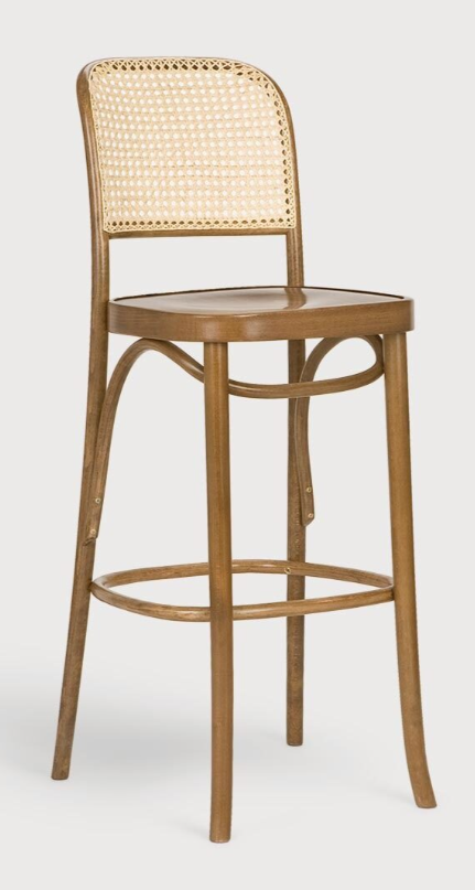 Krzesło drewniane CLASSIC hoker bukowy olejowany oparcie wyplot Paged ( H-8114 )