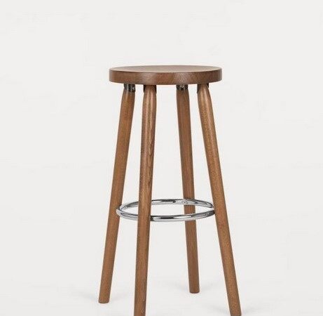 Taboret  drewniany bukowy olejowany Paged ( C-2082 )