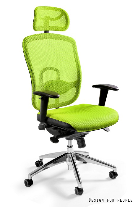 Fotel biurowy VIP, ergonomiczny, siatka/tkanina, 7 kolorów, Unique - obrazek 10