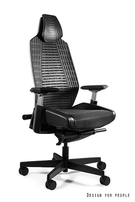 Fotel biurowy RONIN, ergonomiczny, elastomer, kolory Unique - obrazek 2
