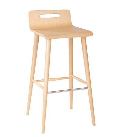 X-STOOL stołek barowy drewniany bukowy emaliowany Paged ( H-2090 )