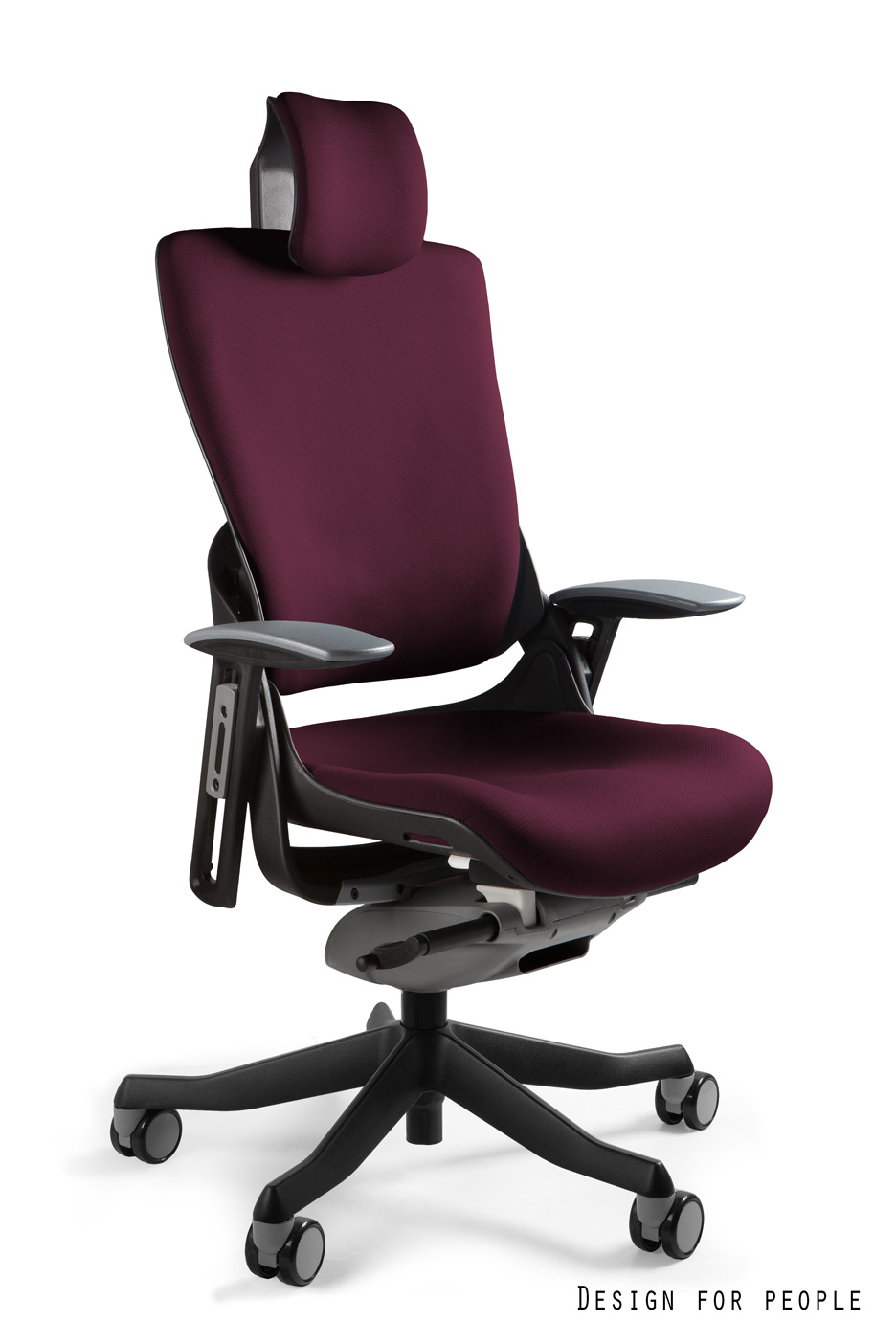 Fotel ergonomiczny WAU 2 czarny, tkanina 18 kolorów Unique - obrazek 5