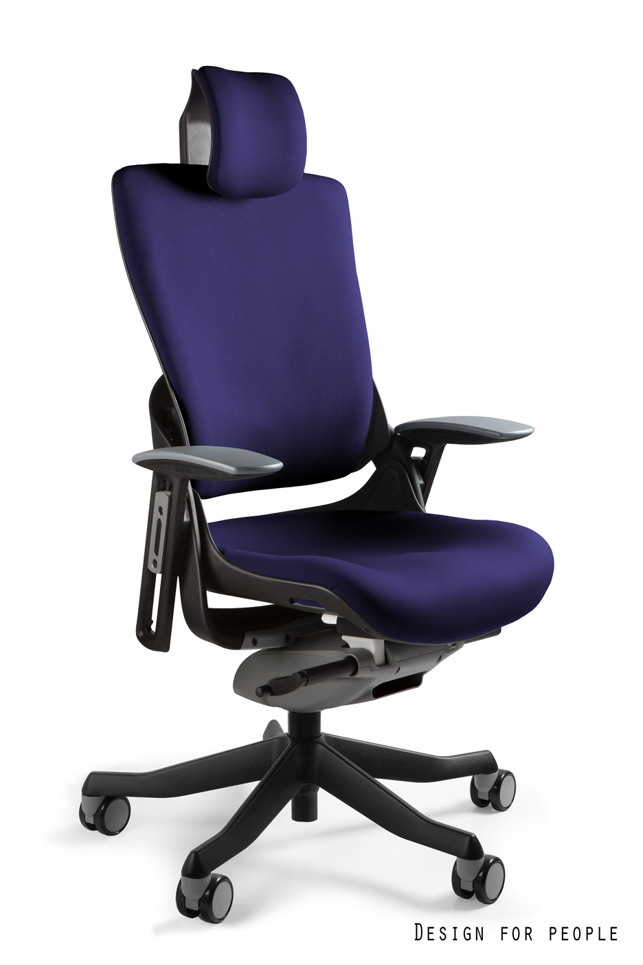 Fotel ergonomiczny WAU 2 czarny, tkanina 18 kolorów Unique - obrazek 14