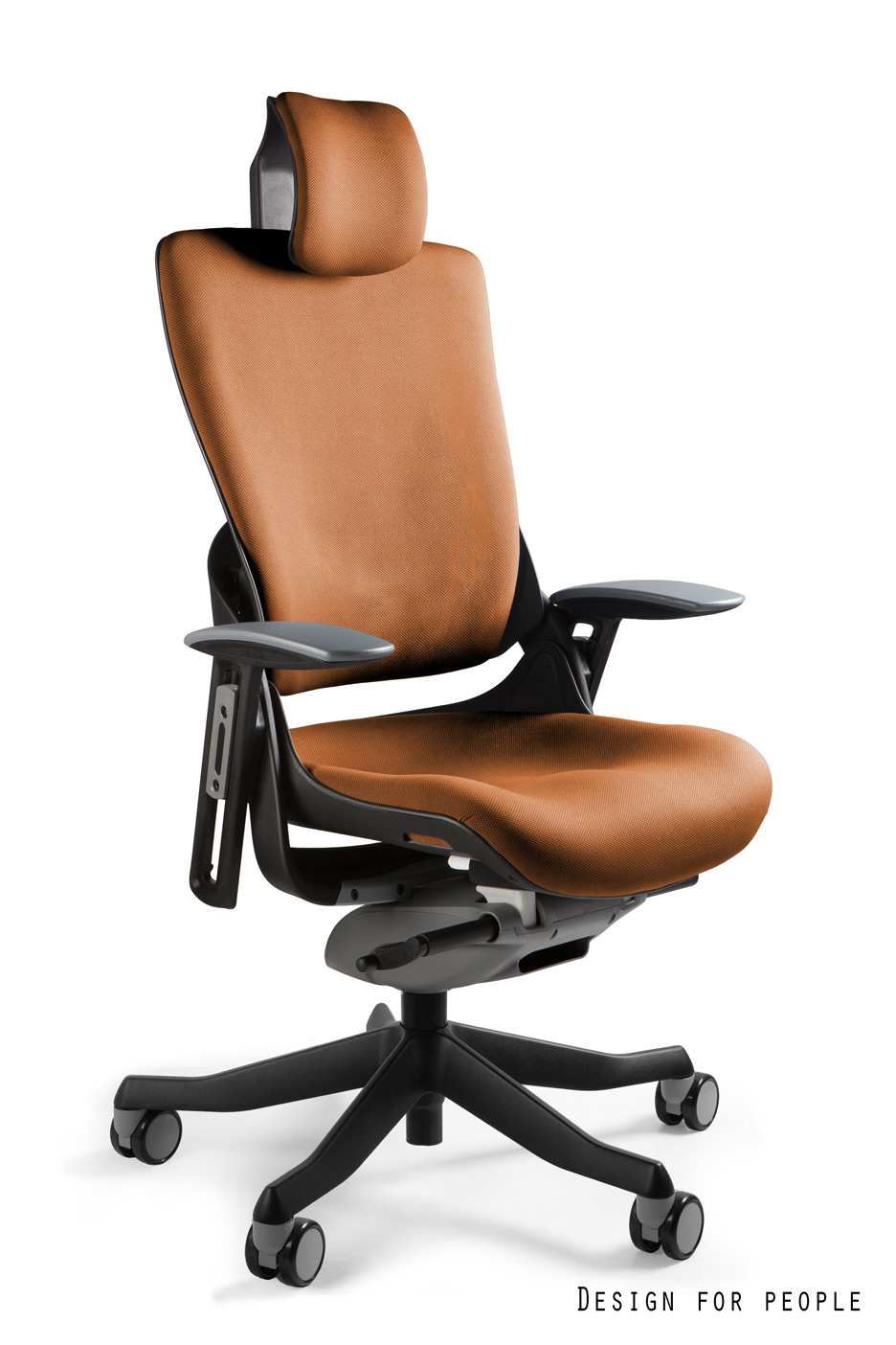 Fotel ergonomiczny WAU 2 czarny, tkanina 18 kolorów Unique - obrazek 7