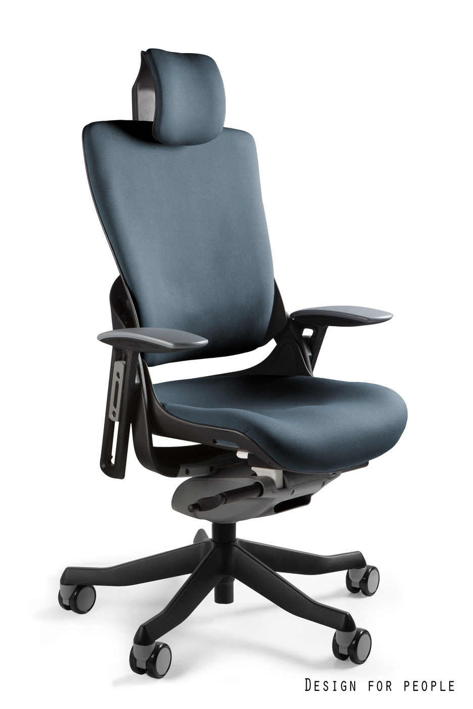 Fotel ergonomiczny WAU 2 czarny, tkanina 18 kolorów Unique - obrazek 2